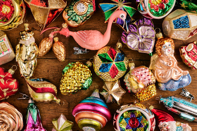Impressionen vom Christbaumschmuckverkauf im LWL-Museum Glashütte Gernheim in Petershagen