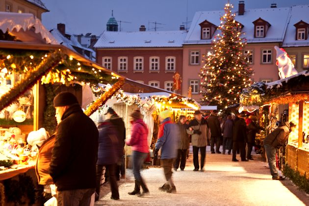 Impressionen vom Bamberger Weihnachtsmarkt auf dem Maximiliansplatz