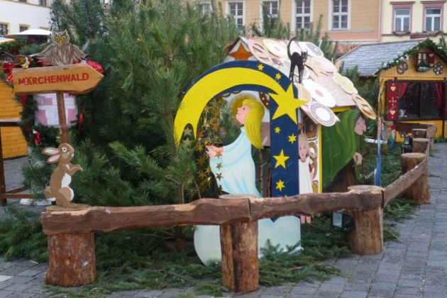 Märchenwald beim Märchen-Weihnachtsmarkt in Torgau