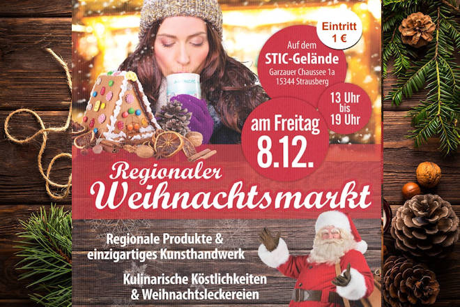 Herzlich Willkommen zum Regionalen Weihnachtsmarkt in Strausberg 2023!