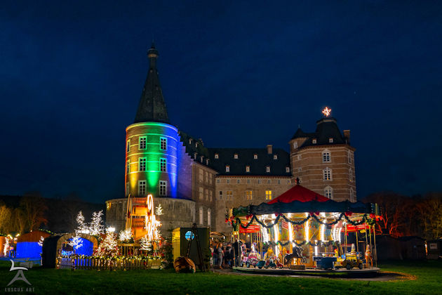Impressionen vom Romantischen Weihnachtsmarkt auf Schloss Merode bei Langerwehe