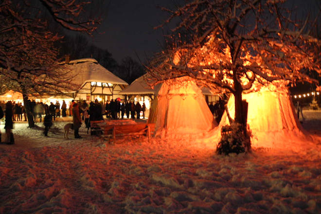 Impressionen vom Romantischen Weihnachtsmarkt im Freilichtmuseum Dorenburg
