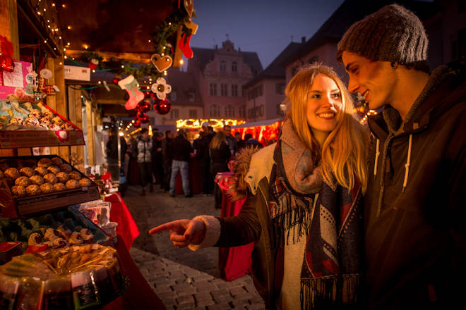 Impressionen vom Weihnachtsmarkt im Stadtbezirk Villingen