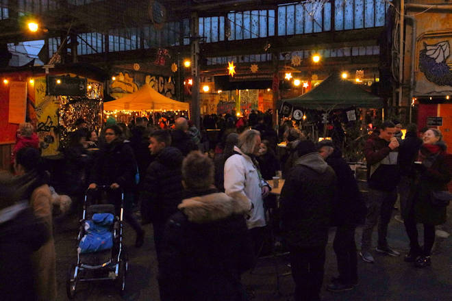 Impressionen vom Weihnachtsmarkt auf der Feinkost in Leipzig
