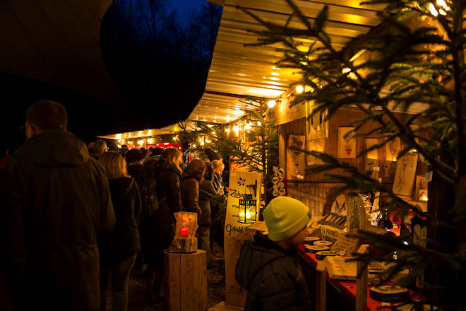 Impressionen vom Weihnachtsmarkt im Wildwald Vosswinkel bei Arnsberg