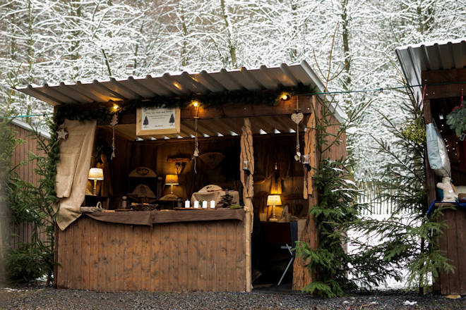 Impressionen vom Weihnachtsmarkt im Wildwald Vosswinkel bei Arnsberg