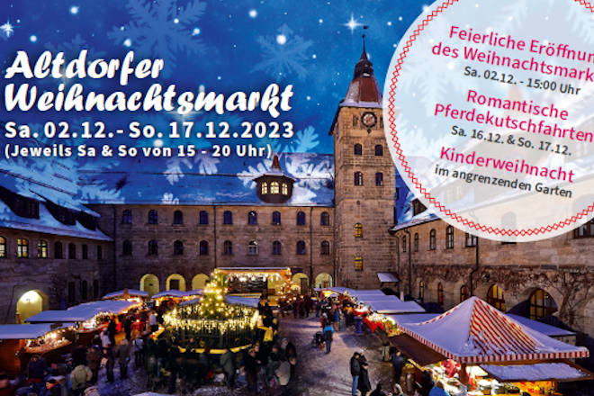 Herzlich Willkommen zum Weihnachtsmarkt in Altdorf bei Nürnberg 2023!