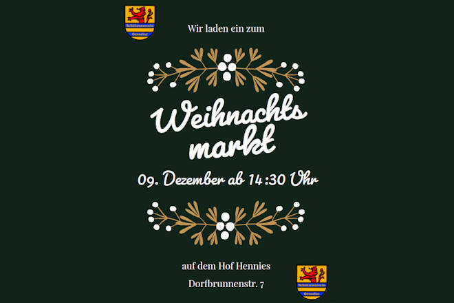 Herzlich Willkommen beim Weihnachtsmarkt in Ingeln-Oesselse 2023!