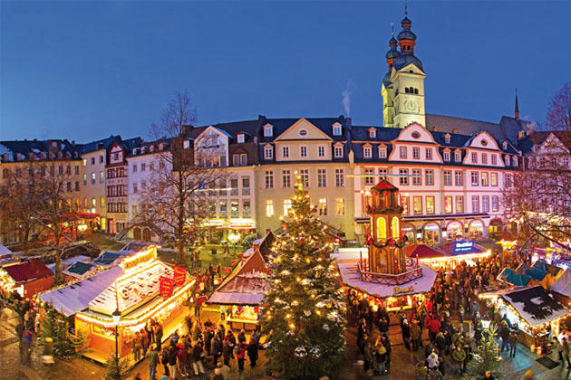 Der Weihnachtsmarkt Am Plan in Koblenz