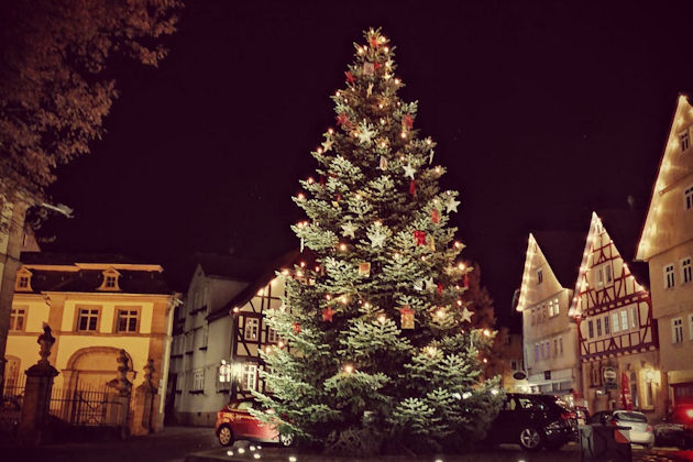 Weihnachtsbaum in Lauterbach (Hessen)