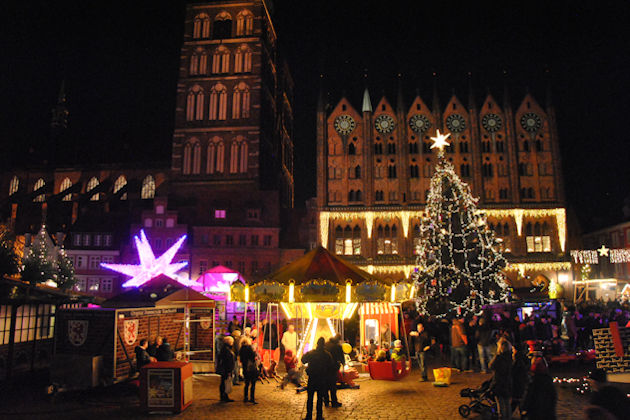 Impressionen vom Weihnachtsmarkt in Stralsund