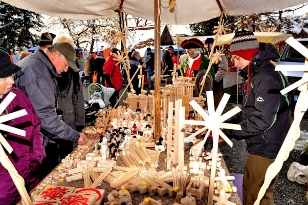 Impressionen vom Weihnachtsmarkt Karaseks Naturmarkt in Seifhennersdorf