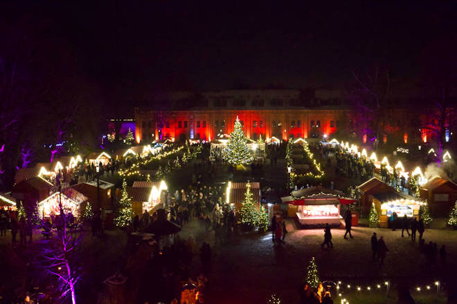 Impressionen vom Weihnachtsmarkt Lichterzauber Zitadelle in Berlin-Spandau